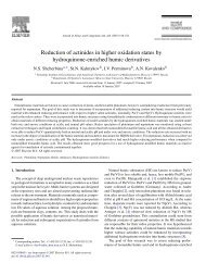 Reduction of actinides in higher oxidation states by hydroquinone ...