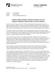 Grubb & Ellis Landauer Valuation Advisory Services Opens for ...