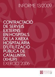 Informe 13/2009 - Generalitat de Catalunya