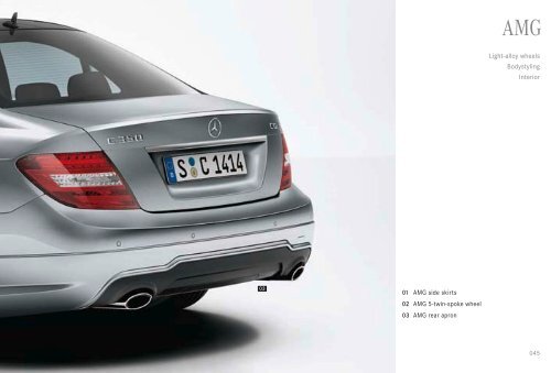 Genuine accessories for the C-Class Saloon & Estate