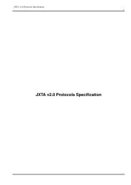 JXTA v2.0 Protocols Specification