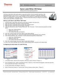 Dymo Label Size Chart