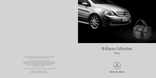 B-Klasse Collection - Mercedes-Benz Deutschland