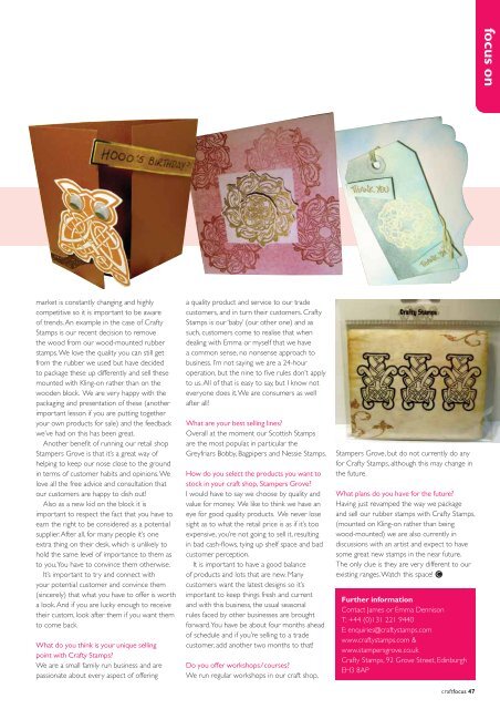 business advice - Craft Focus Magazine