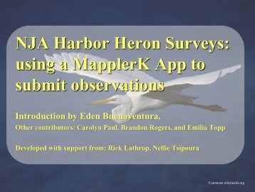 Mappler Tutorial - New Jersey Audubon Society