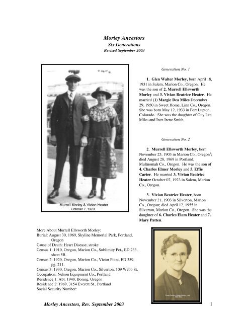 Ancestors of Glen Walter Morley - Henry Strobel