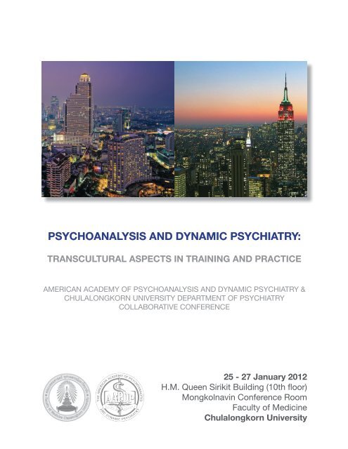 Program - The American Academy of Psychoanalysis and Dynamic ...