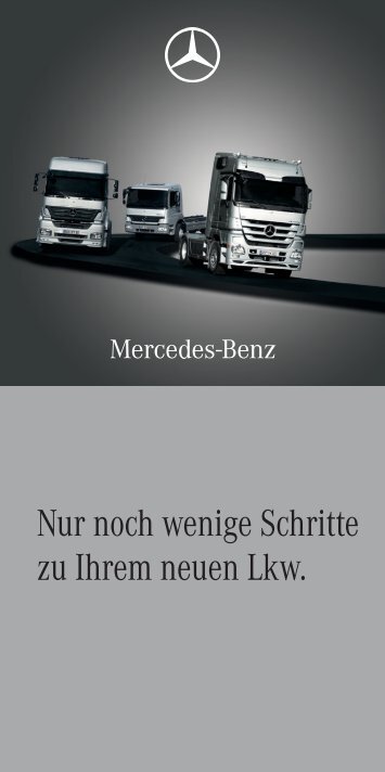Broschüre für Lkw-Abholer (1632 KB, PDF) - Mercedes-Benz Schweiz