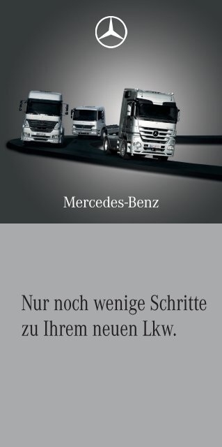 Broschure Fur Lkw Abholer 1632 Kb Pdf Mercedes Benz Schweiz
