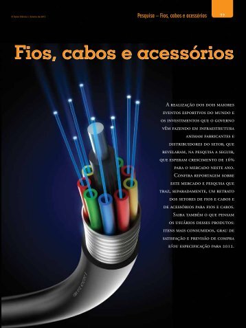 Fios, cabos e acessórios - Revista O Setor Elétrico