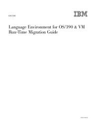 Language Environment for OS/390 & VM Run-Time Migration Guide