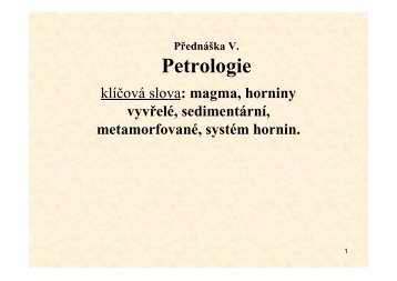 Petrologie