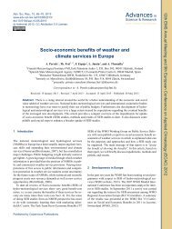 Socio-economic benefits of weather and climate services in Europe
