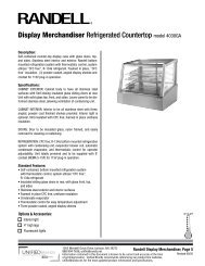 Display Merchandiser Refrigerated Countertop model 4030GA