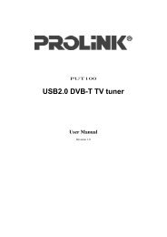 USB2.0 DVB-T TV tuner - PROLiNK