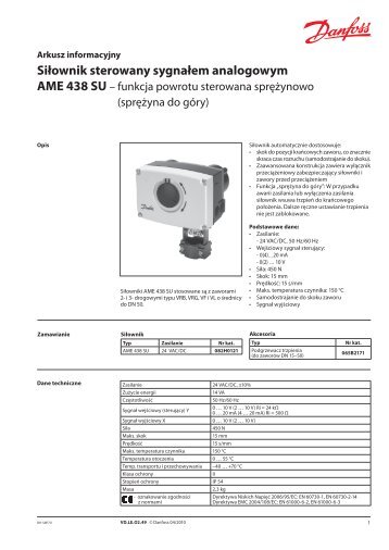 AME 438 SU - Danfoss