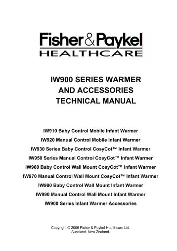 Warmer Technical Manual - Frank's Hospital Workshop