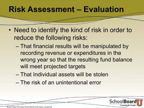 Fiscal Oversight Module 1 - New York State School Boards ...