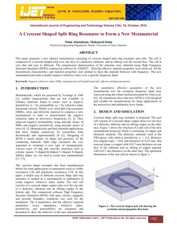 split ring resonator thesis split ring resonator thesis