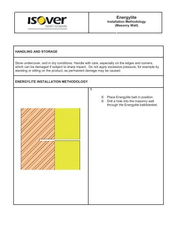 Energylite Installation Methodology-Masonry - Isover