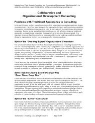 Collaborative and Organizational Development Consulting