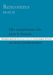 Des compétences clés pour le français : un atout professionnel