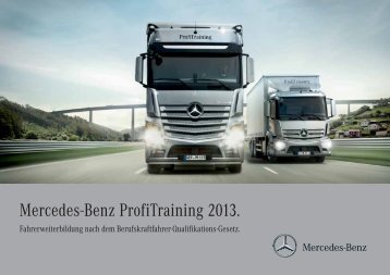 Broschüre ProfiTraining 2013 - Mercedes-Benz Deutschland