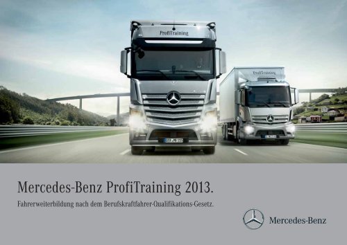 Broschure Profitraining 2013 Mercedes Benz Deutschland