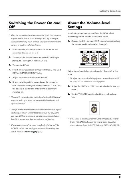 Roland KC-60 Owners Manual - Sweetwater.com