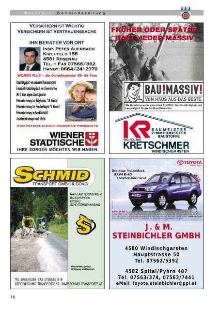 04. Ausgabe 2002 (0 bytes) - Rosenau am Hengstpaß - Land ...