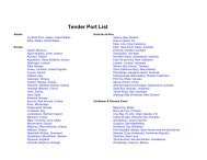 Tender Port List - Holland America Line