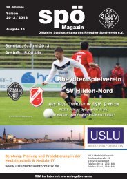 SV Hilden-Nord 4c - beim Rheydter SV