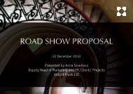 ROAD SHOW PROPOSAL - Knight Frank