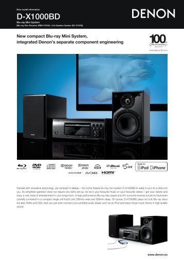 D-X1000BD - Audiodesign