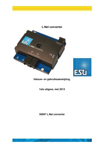 L.Net converter - ESU - Benelux + France