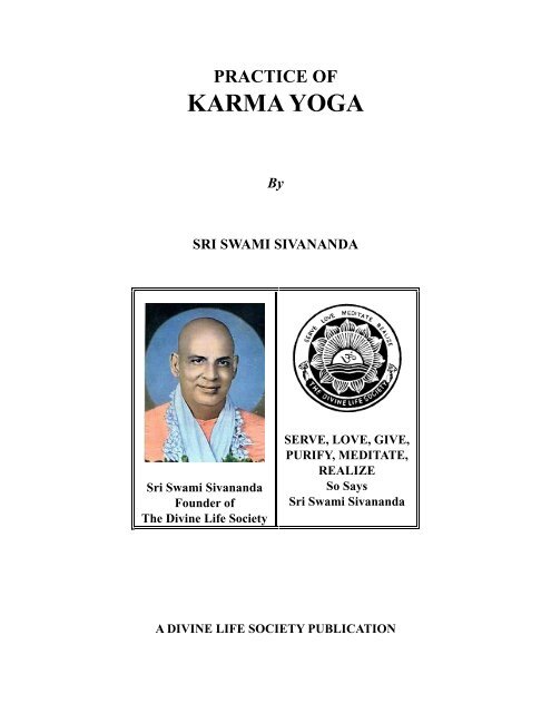 Practice of Karma Yoga - The Divine Life Society