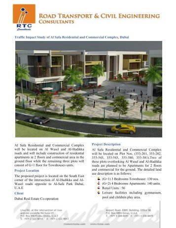 Traffic Impact Study of Al Safa Residential and Commercial ... - RTC