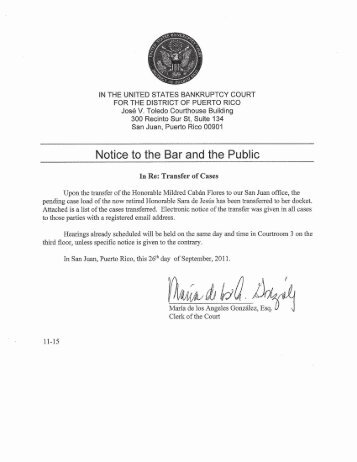 Notice 11-15.pdf - District of Puerto Rico