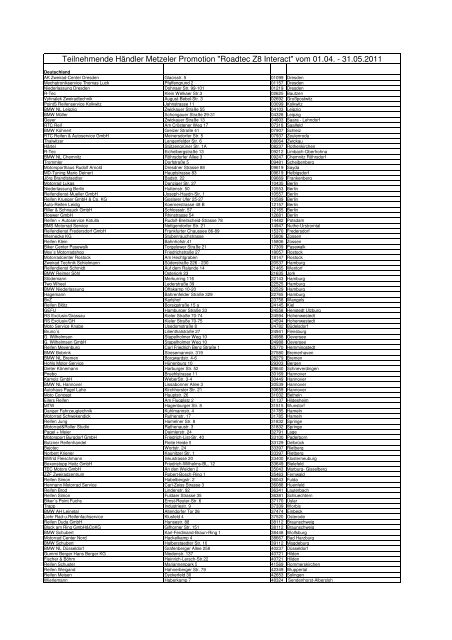 Dealer Locator_Metzeler