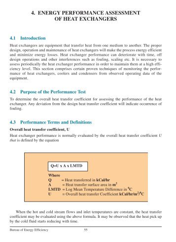 4. energy performance assessment of heat exchangers - Bureau of ...