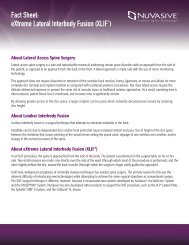 Fact Sheet: eXtreme Lateral Interbody Fusion (XLIFÂ®)