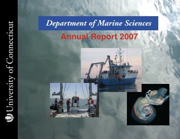 2007 Annual Report - Marine Sciences - University of Connecticut