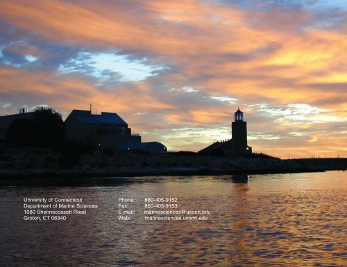 2007 Annual Report - Marine Sciences - University of Connecticut