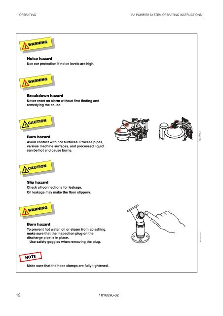 PA Purifier System Operating Instructions