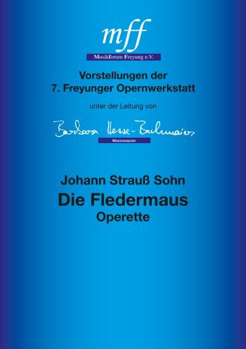 Die Fledermaus - Barbara Hesse-Bachmaier - mezzosopran