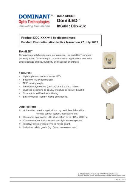 Dominant Opto Technologies Channel Microelectronic Gmbh