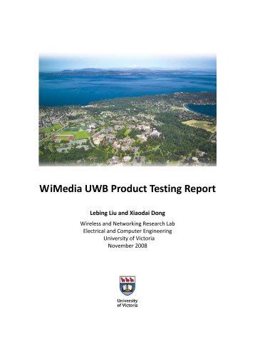 WiMedia UWB Product Testing Report - UVic Department of ...