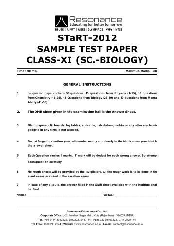 How to start a biology paper