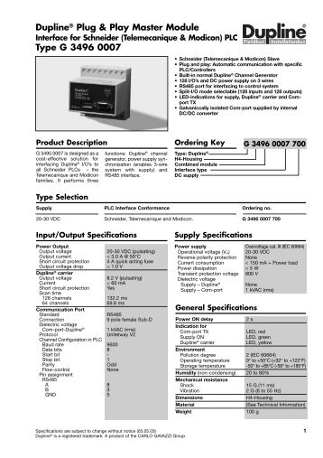 Du line® - Carlo Gavazzi