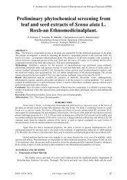 Preliminary phytochemical screening from leaf and seed extracts of ...